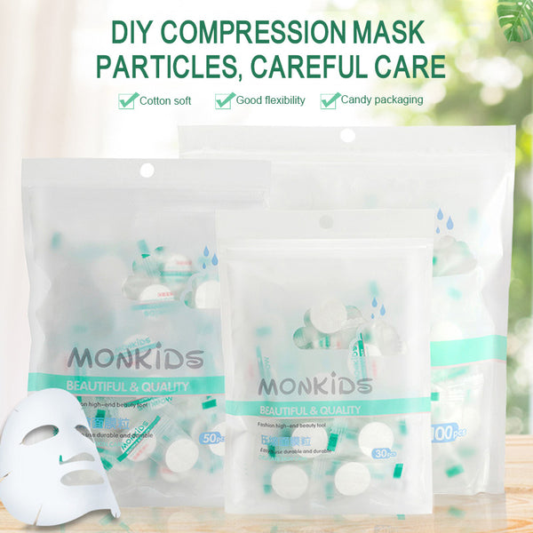 Compressed DIY Candy Mask Paper Non-woven Absorbent Mask Tablets